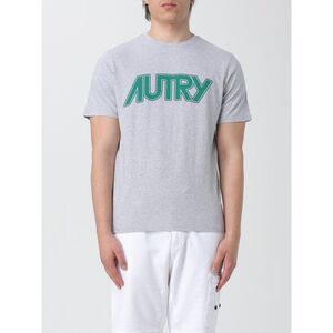 Autry Gray Cotton Men's T-Shirt